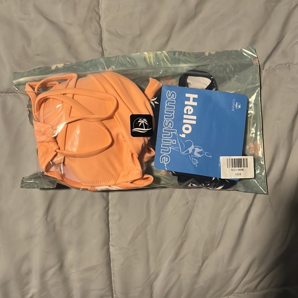 Large solid and boho print bottom brand new Bikini - Picture 2 of 9